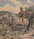 Менелик II в битве при Адуе