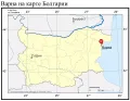 Варна на карте Болгарии