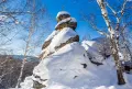 Гора Церковка зимой. Курорт Белокуриха (Алтайский край, Россия)