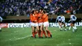 Игроки сборной Нидерландов празднуют гол в ворота сборной Аргентины в финале чемпионата мира по футболу. Буэнос-Айрес. 1978