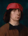 Михель Зиттов. Портрет молодого человека в красной шапке (предположительно автопортрет). Ок. 1512