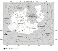 Созвездие Дракон на современной карте звёздного неба