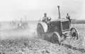 Вспашка земли американскими тракторами «Интернешнл». Зерновой совхоз «Гигант» 