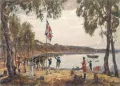 Алджернон Талмэйдж. Основание Австралии капитаном Артуром Филлипом. Сиднейская бухта. 26 января 1788 г.