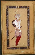 Портрет Харуна ар-Рашида как персонажа сказок «Тысячи и одной ночи». Миниатюра из манускрипта 17 в. 