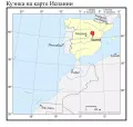 Куэнка на карте Испании