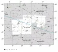 Созвездие Водолей на современной карте звёздного неба