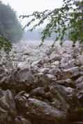 Каменная река в национальном парке Таганай (Челябинская область, Россия)