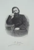 Август Вегер. Портрет Ивана Сурикова. 1884