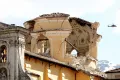 Кафедральный собор Л'Акуилы, поврежденный землетрясением 6 апреля 2009. Италия