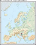 Река Босна и её бассейн на карте зарубежной Европы