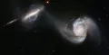 Пара взаимодействующих галактик Arp 87