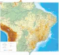 Общегеографическая карта Бразилии
