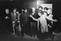 Участники художественного объединения «Инженеры искусств» на выставке в клубе «Тоннель» в Санкт-Петербурге. 1990-е гг.