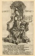 Пророк Даниил. Гравюра из серии двадцати четырёх «Пророков» и двенадцати «Сивилл». Приписывается Франческо Росселли. 1480–1490