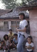Эмир Кустурица на съёмках фильма «Время цыган»
