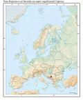 Река Неретва и её бассейн на карте зарубежной Европы