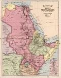 Карта Египта, бассейна Нила и прилегающих территорий. Ок. 1916