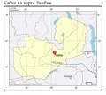 Кабве на карте Замбии