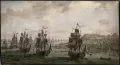 Михаил Иванов. Российская эскадра под командованием вице-адмирала Ф. Ф. Ушакова, идущая Константинопольским проливом 8 сентября 1798 года. 1799