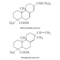 Структурные формулы смоляных кислот