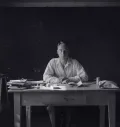 Леонид Зуров за столом. 1938