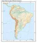 Озеро Ранко на карте Южной Америки