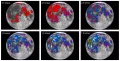 Реконструкция последовательности отложения базальтовых пород на видимой стороне Луны