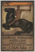 Афиша выставки Немецкого Веркбунда в Кёльне. 1914