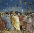 Джотто. Взятие Христа под стражу. Фреска Капеллы дель-Арена (Капеллы дельи-Скровеньи) в Падуе. 1303–1306