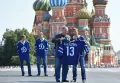Станислав Петухов с игроками клуба «Динамо» (Москва) на Красной площади. 2018