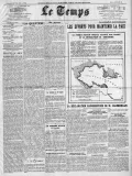Le Temps. 1938. 29 septembre. № 28141. Передовица с материалом, освещающим переговоры по Судетскому кризису в Мюнхене