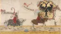 Императорское знамя и меч. Миниатюра из рукописи Альбрехта Альтдорфера «Триумфальное шествие императора Максимилиана I». Ок. 1512–1515