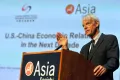 Майкл Спенс выступает на форуме  «Экономические отношения США и Китая в следующем десятилетии». Нью-Йорк. 2013