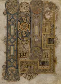 Орнамент в начале Евангелия от Марка. Келлская книга