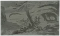 Иоганн Вольфганг Гёте. Вальпургиева ночь. Рисунок к театральной постановке «Фауста». 1810–1812