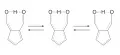 Процесс таутомерии в молекуле 6-гидроксифульвен-1-карбальдегида