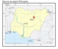 Баучи на карте Нигерии