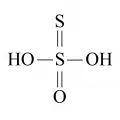 Структурная формула тиосерной кислоты 
