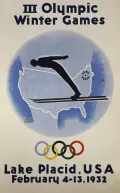 Плакат  III Олимпийских зимних игр в Лейк-Плэсиде. 1932