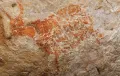 Изображения животных. Пещера Лубанг Джериджи Салех, провинция Восточный Калимантан (Индонезия). Ок. 40–50 тыс. лет до н. э.