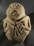 Идол с поселения Лепенски-Вир (Сербия), камень. Ранний неолит