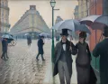 Гюстав Кайботт. Парижская улица в дождливую погоду. 1877
