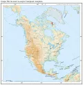Озеро Неттиллинг на карте Северной Америки