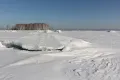 Вскрытие льда на Новосибирском водохранилище (река Обь, Новосибирская область)
