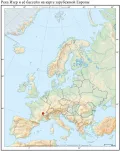 Река Изер и её бассейн на карте зарубежной Европы