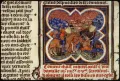 Битва при Пуатье. 732. Миниатюра из Больших французских хроник. 1390–1399