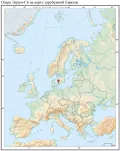 Озеро Эсрум-Сё на карте зарубежной Европы