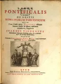 Джованни Виньоли. Liber Pontificalis, или О деяниях римских понтификов. Рим, 1724. Титульный лист
