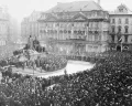 Митинг коммунистов на Староместской площади. Прага. 23 февраля 1948
